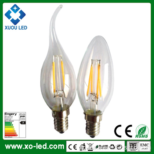 440lm E14 4W 80ra LED Filament Candle LED Light Bulb